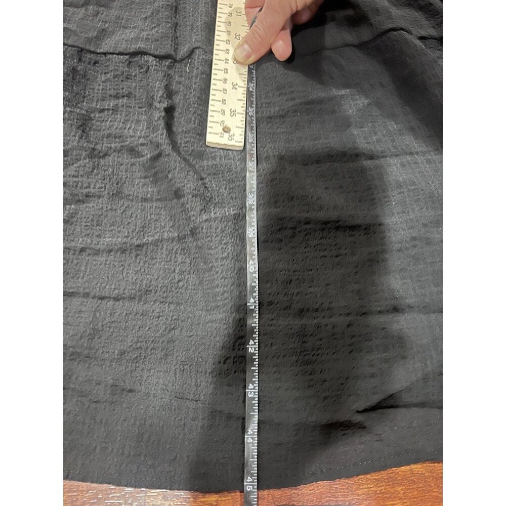 ASTR The Label Black Midi Dress WOMEN S BLACK Puff Sleeves & Smocked Waist - Picture 8 of 8